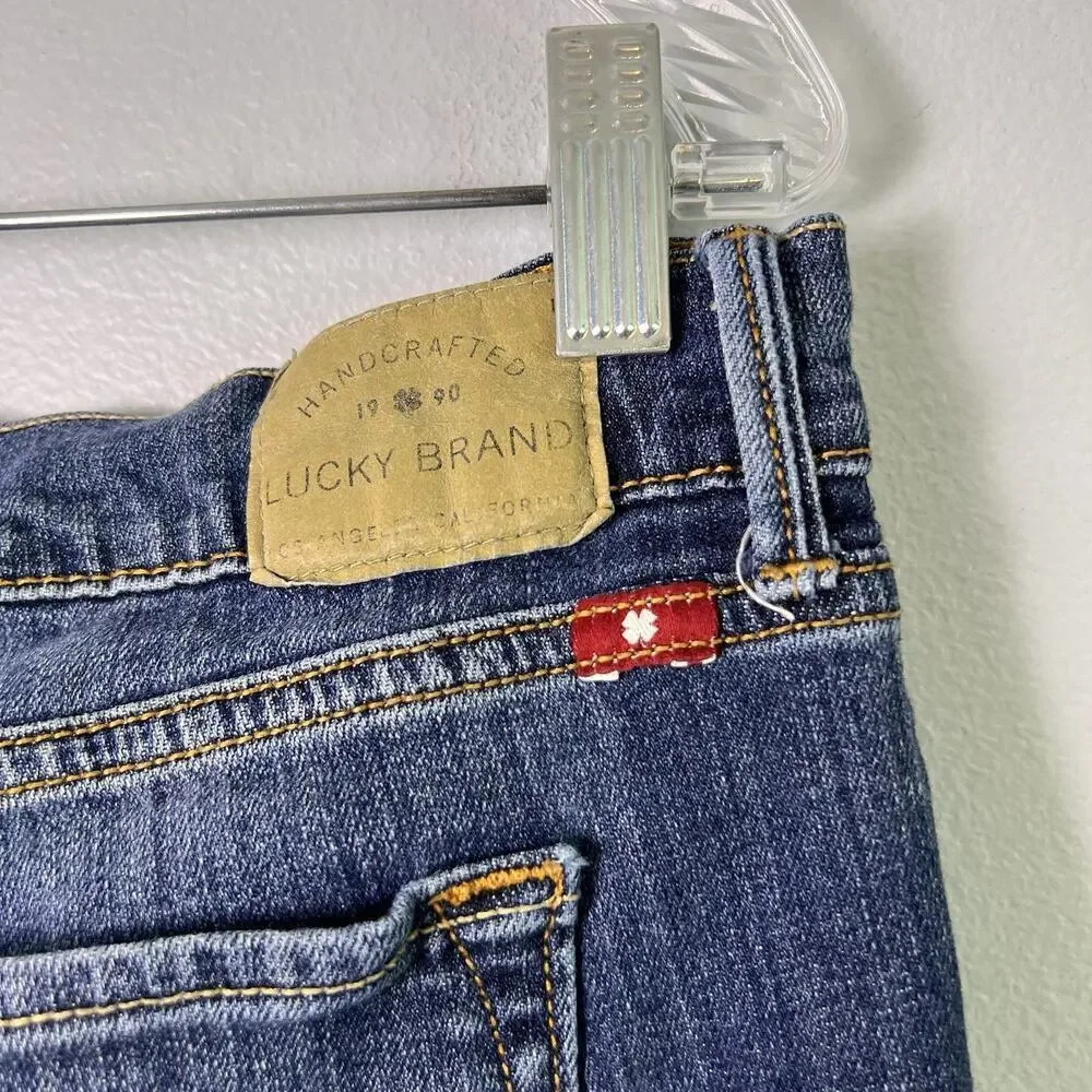 Lucky Brand Women's Sweet Low Bootcut Jeans Plus Sz 16/33 Denim Blue Med Wash